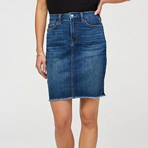 7 for all mankind denim pencil skirt
